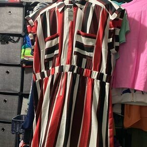 NWT Express xl striped capped sleeve dress